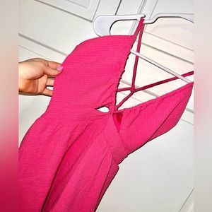 lulus pink sundress NWT